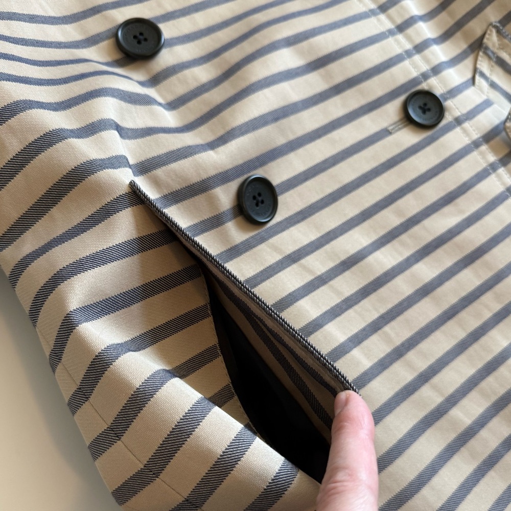 Coach Factory Stripe Short Trench - Picture 4 of 13